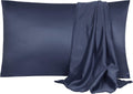 uxcell 2 Pack Silk Satin Pillowcase for Hair and Skin, Cool, Silky, Soft Breathable Pillow Cases Travel Size 14x20 Inch Sateen Pillowcase N…
