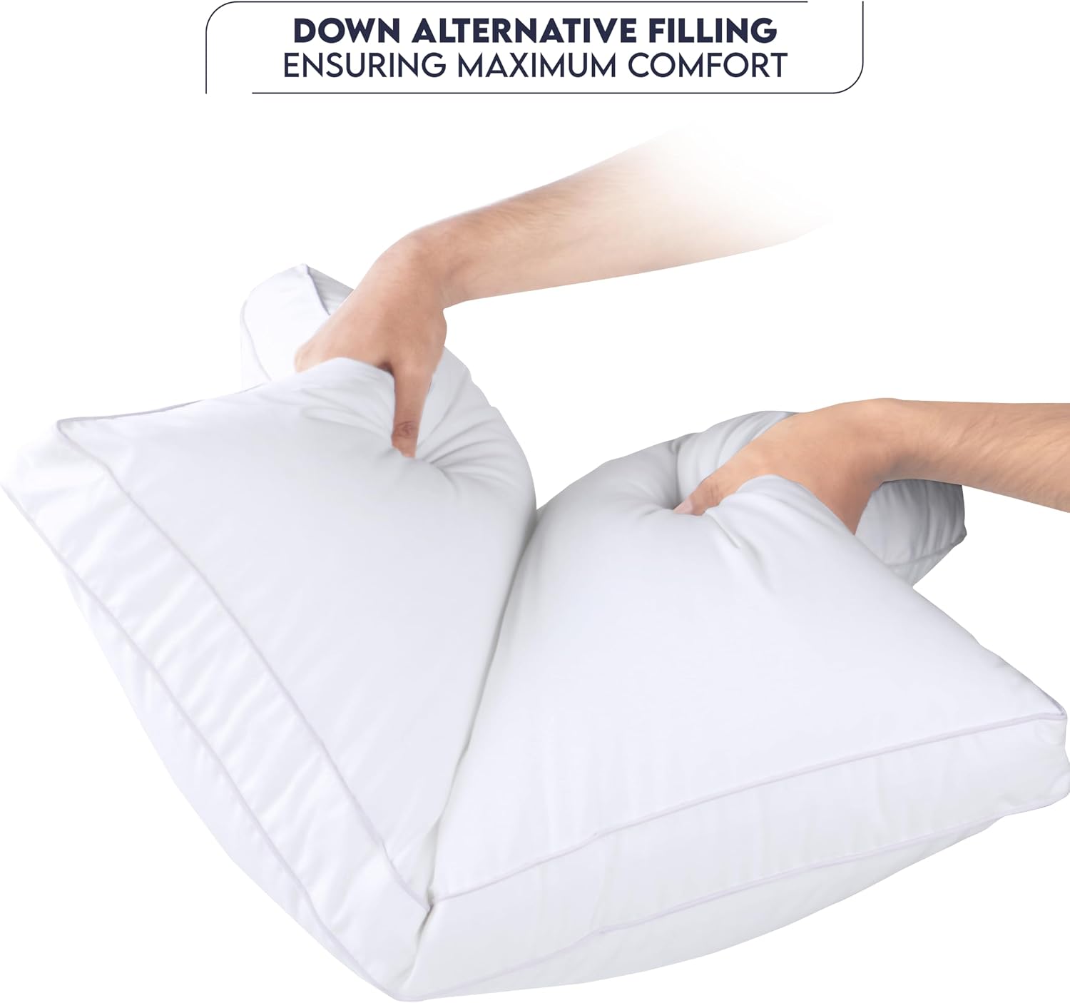 Utopiabedding Utopia Bedding Bed Pillows for Sleeping Queen Size (White), Set of 4, Soft & Fluffy Pillow with Down Alternative Filling, Coo…