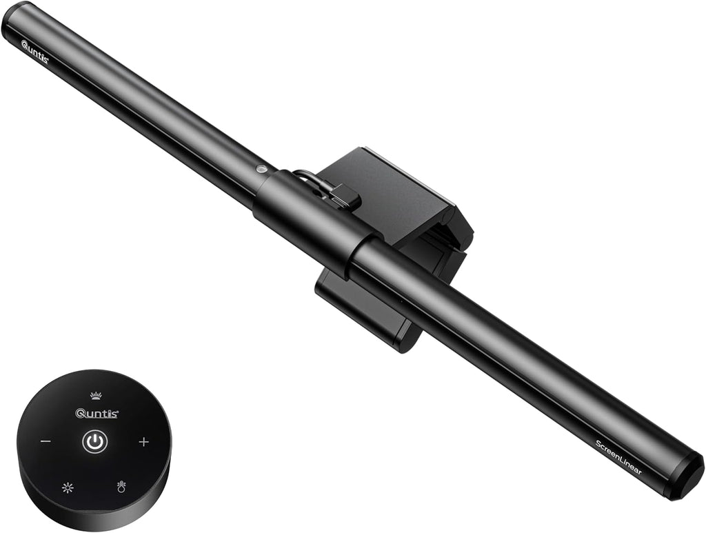 Quntis Monitor Light Bar with Remote, Fit for Curved Monitors/Camera Base, Eye-comfort Computer Screen Light Bar, Auto-Dimming Dimmable…