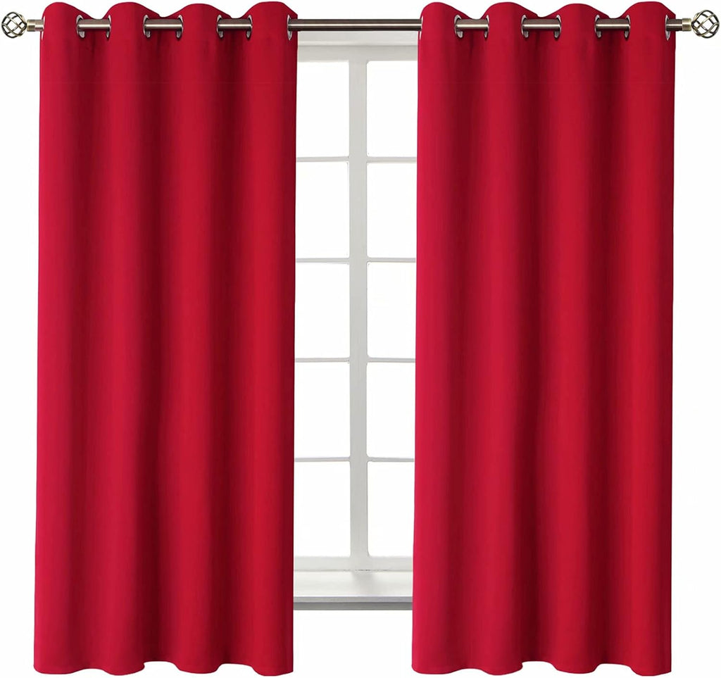 BGment Room Darkening Curtains 63 Inches Long - Grommet Thermal Insulated Drapes Window Treatment Curtains for Bedroom, 2 Panels, 52 x 63 I…