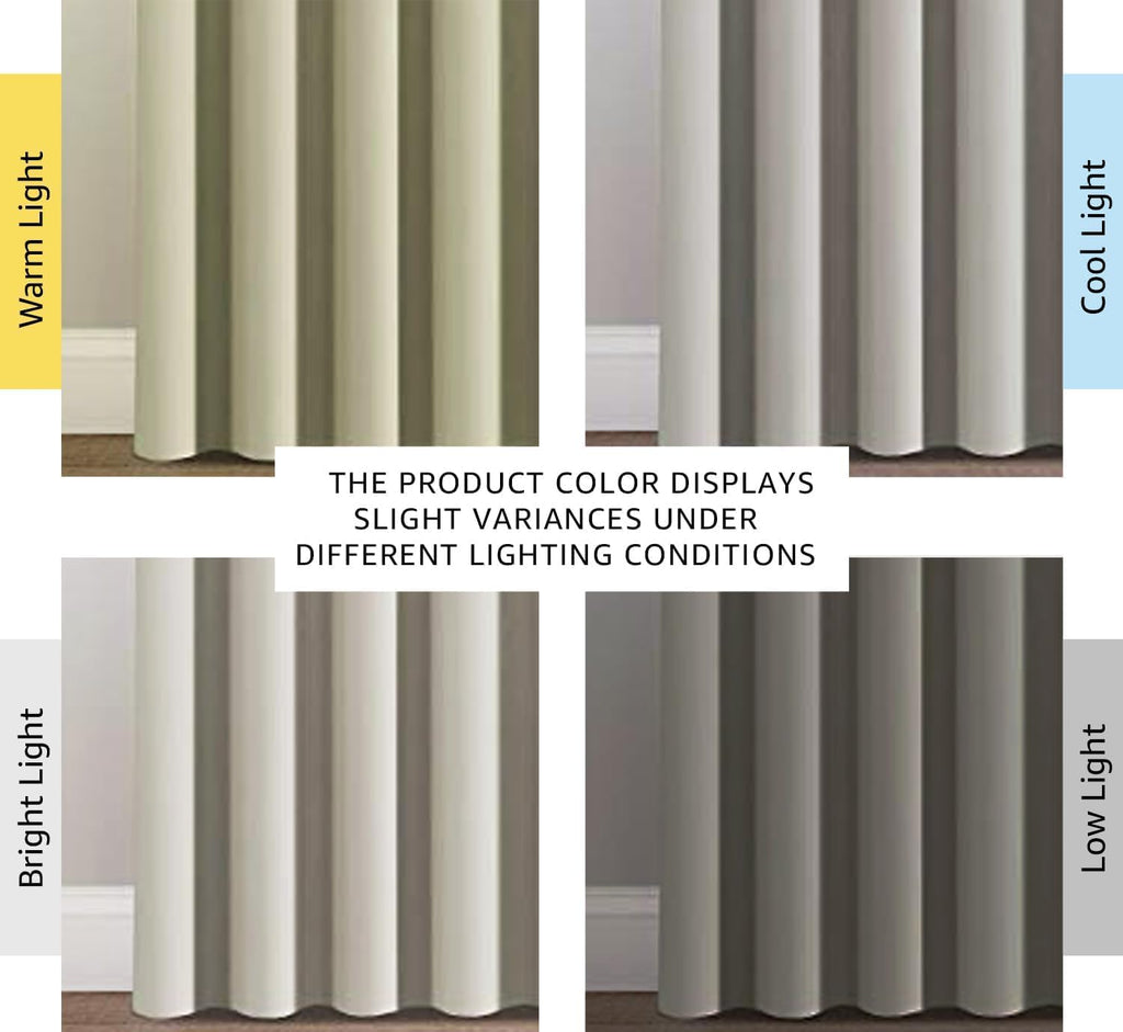 H.VERSAILTEX Blackout Curtains for Sliding Glass Door Room Divider Curtains Noise Reduce Curtain Panel Portable Window Screen S…