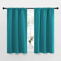 NICETOWN Peacock Blue Blackout Curtains Panels for Window, Thermal Insulated Rod Pocket Blackout Drapes/Draperies for Living Room (2…