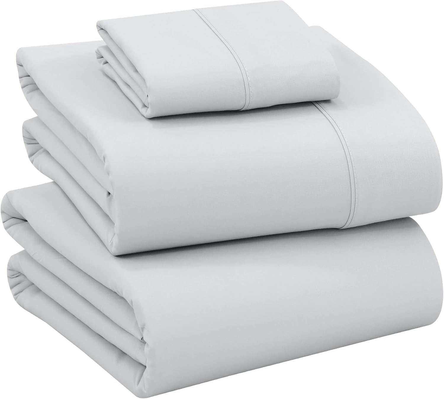 Ruvanti 100% Cotton Percale Sheets Twin Size – Crisp Cooling Bed Sheets for Hot Sleepers, Deep Pocket 16”, Soft Breathable & Durable Hotel-…