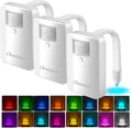 Chunace 3 Pack Toilet Night Lights with Motion Activated Sensor, 16 Colors LED Nightlight Inside Bowl, Cool Stuff for Bathroom…