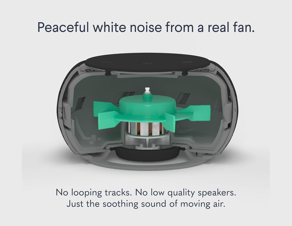 SNOOZ Pro - Smart White Noise Machine & Travel Case - Real Fan Inside, Non-Looping White Noise, Adjustable Tone & Volume - App-Based…