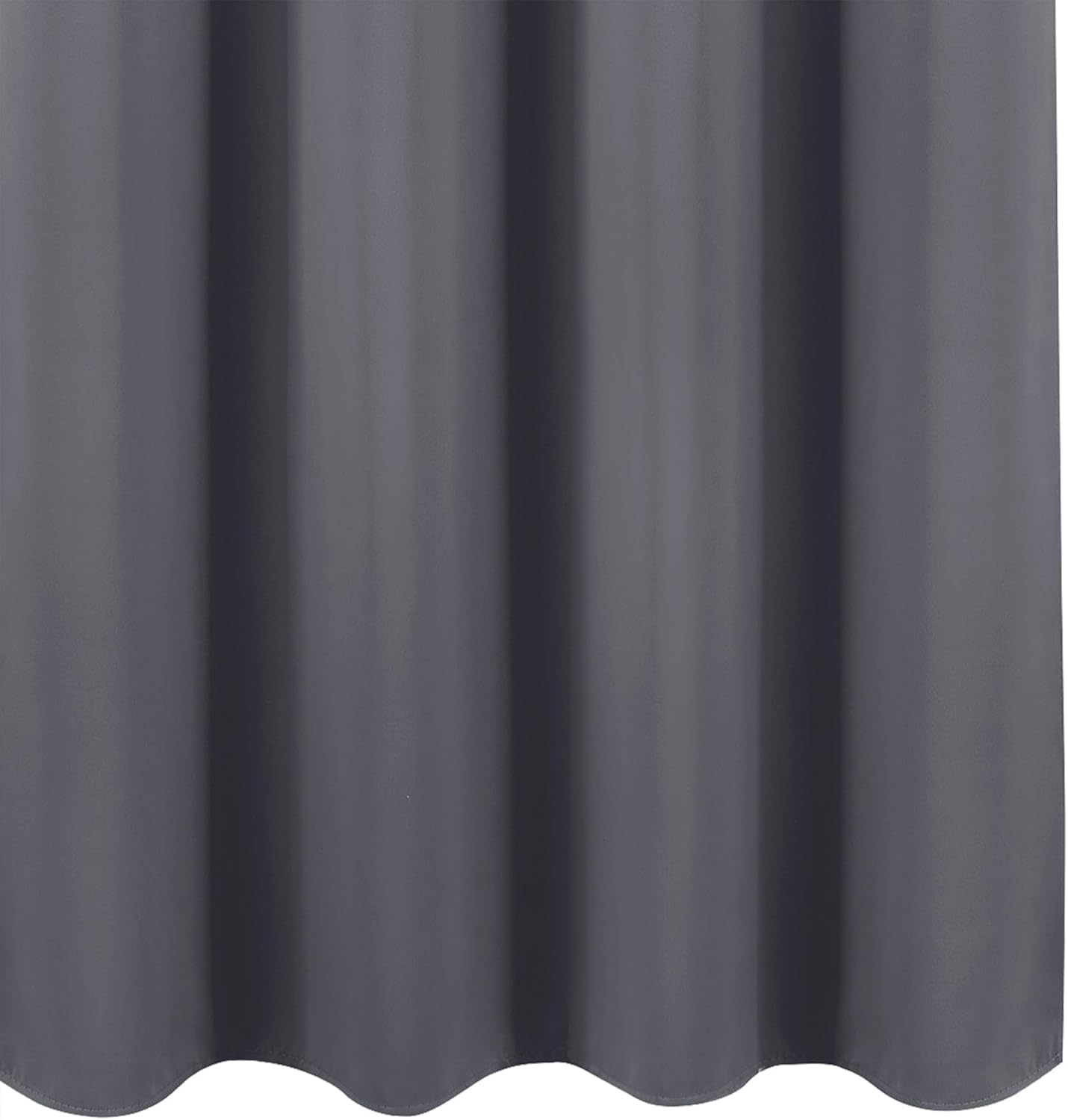 Lemomo Blackout Curtains 66 x 72 Inch Long Grey Curtains Set of 2 Panels Room Darkening Curtains for Bedroom and Living Room 72 Inch Grey