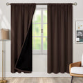 BGment Thermal Insulated 100% Blackout Curtains for Bedroom with Black Liner, Double Layer Full Room Darkening Noise Reducing Rod Pocket…