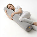 Body Pillow for Adults, Long Round Pillow, Big Cylindrical Pillow, Large Full Bolster Pillows for Side Sleepers (Zinc Gray, 39.37"*7.87")