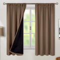 BGment Thermal Insulated 100% Blackout Curtains for Bedroom with Black Liner, Double Layer Full Room Darkening Noise Reducing Rod Pocket…