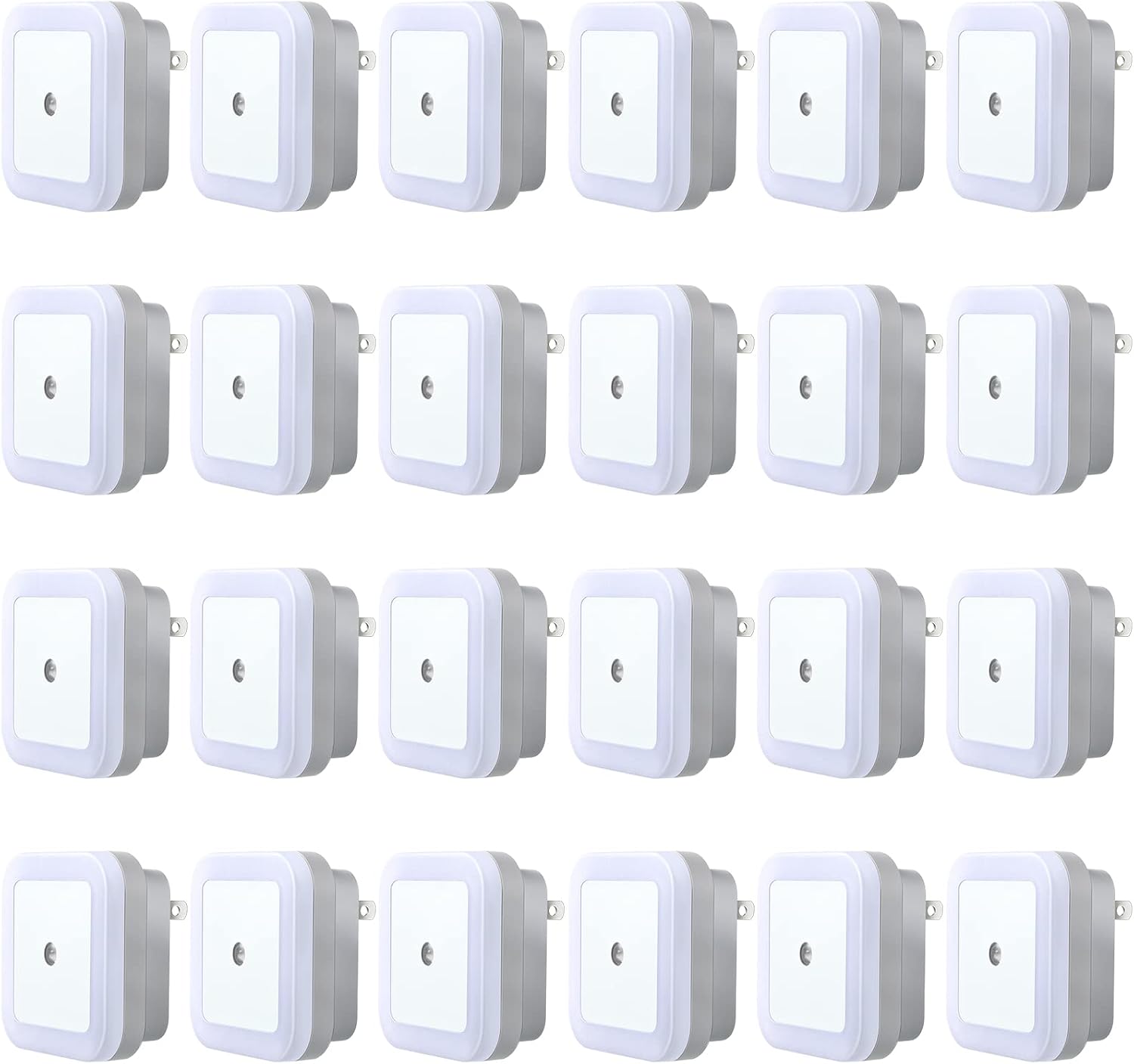 Hortsun 24 Packs LED Night Lights Plug into Wall with Smart Dark Sensor Automatic Hallway Plug in Lights for Bedroom, Bathroom, Toilet…