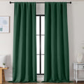 Simplebrand Ever Green Blackout Curtains for Bedroom 102 Inches Long 2 Panels, Solid Thermal Insulated, Energy Saving Living Room Window Tr…