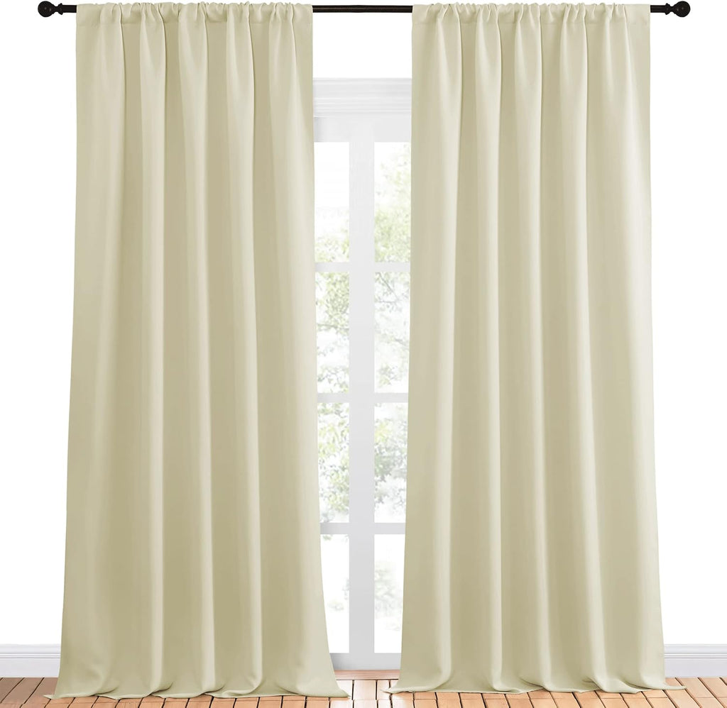 NICETOWN Room Darkening Curtains for Bedroom - Home Decoration Privacy Protection Thermal Insulated Solid Drapes/Draperies for Sliding…