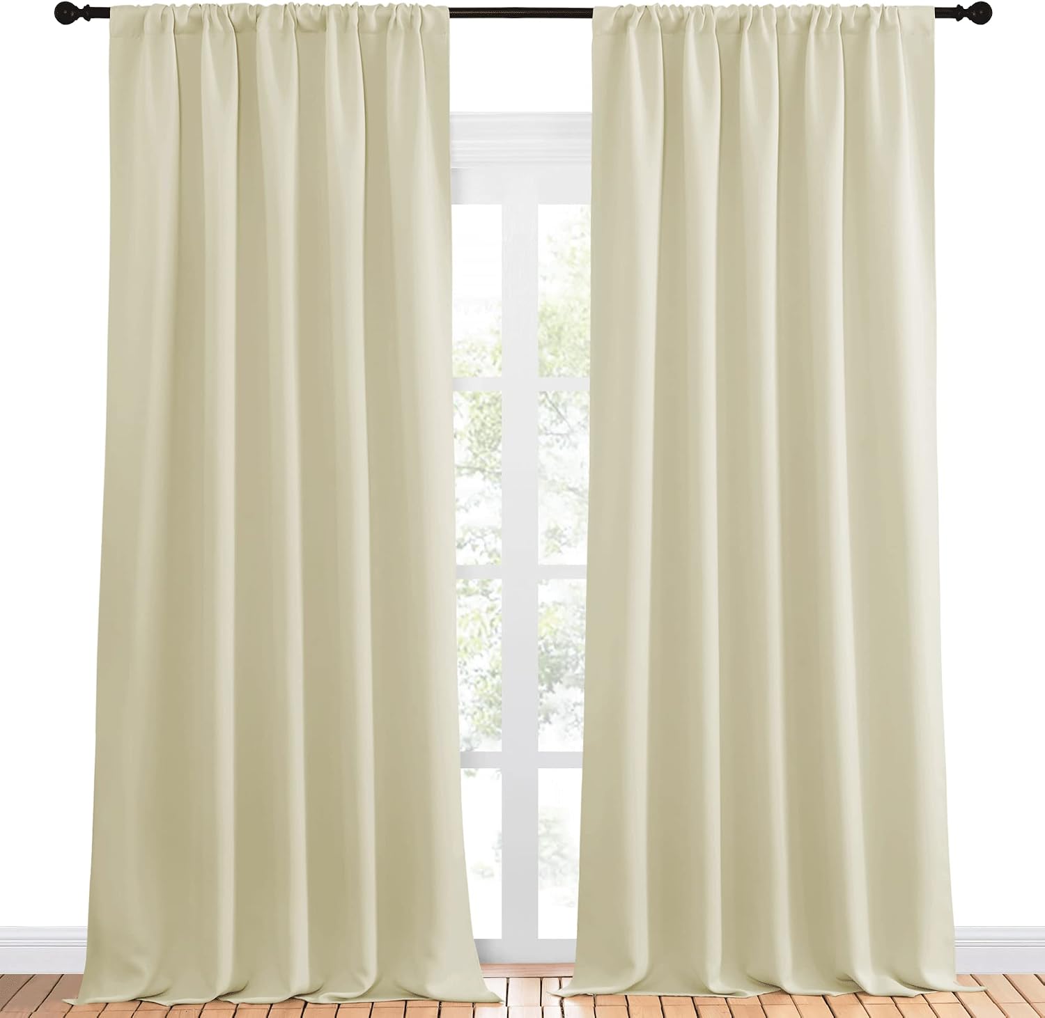 NICETOWN Room Darkening Curtains for Bedroom - Home Decoration Privacy Protection Thermal Insulated Solid Drapes/Draperies for Sliding…