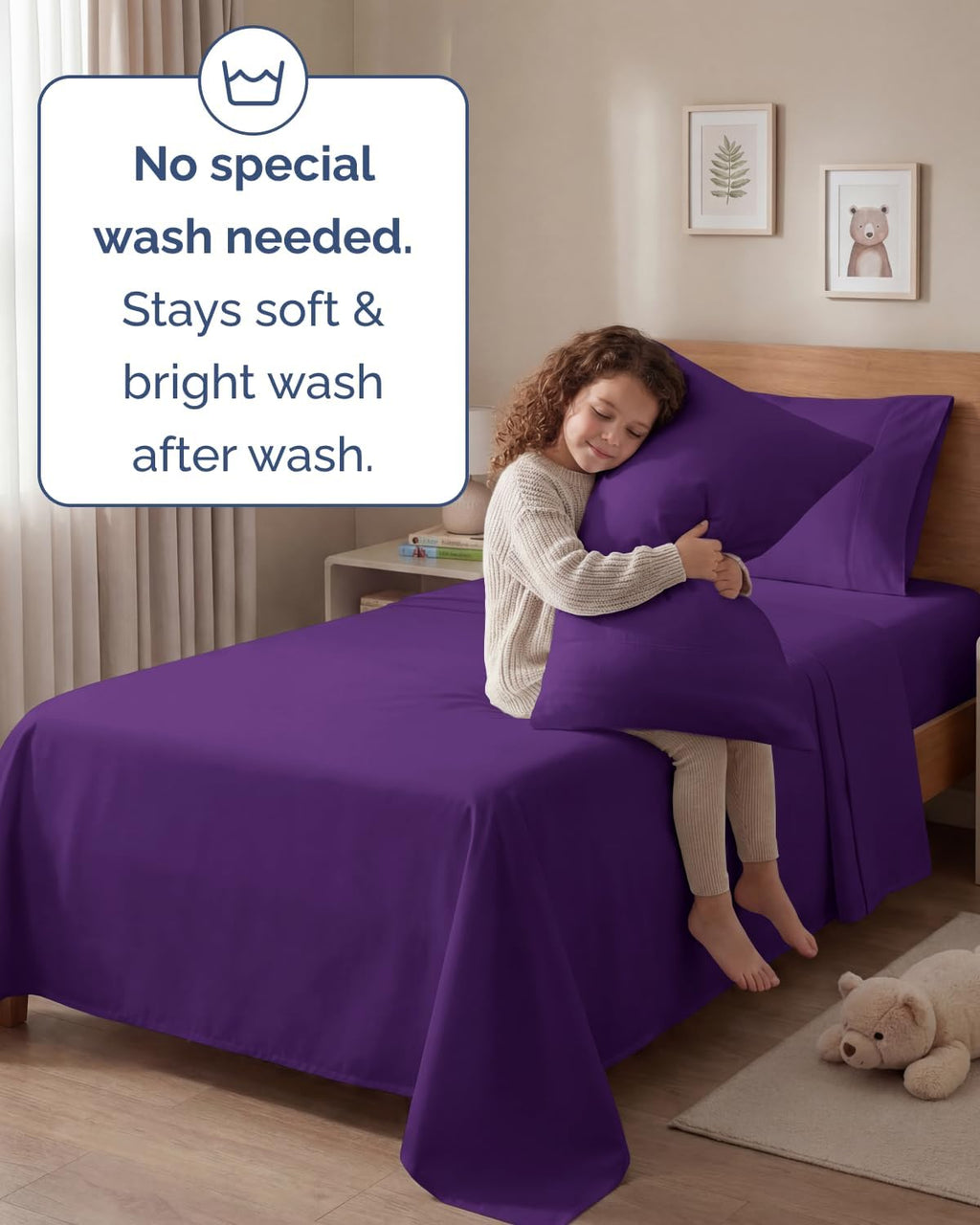 Twin 4 Piece Sheet Set - Comfy, Breathable & Cooling - Hotel Luxury Bedding for Women, Men, Kids, Teens and Children - 1 Flat & 1 Fitted…