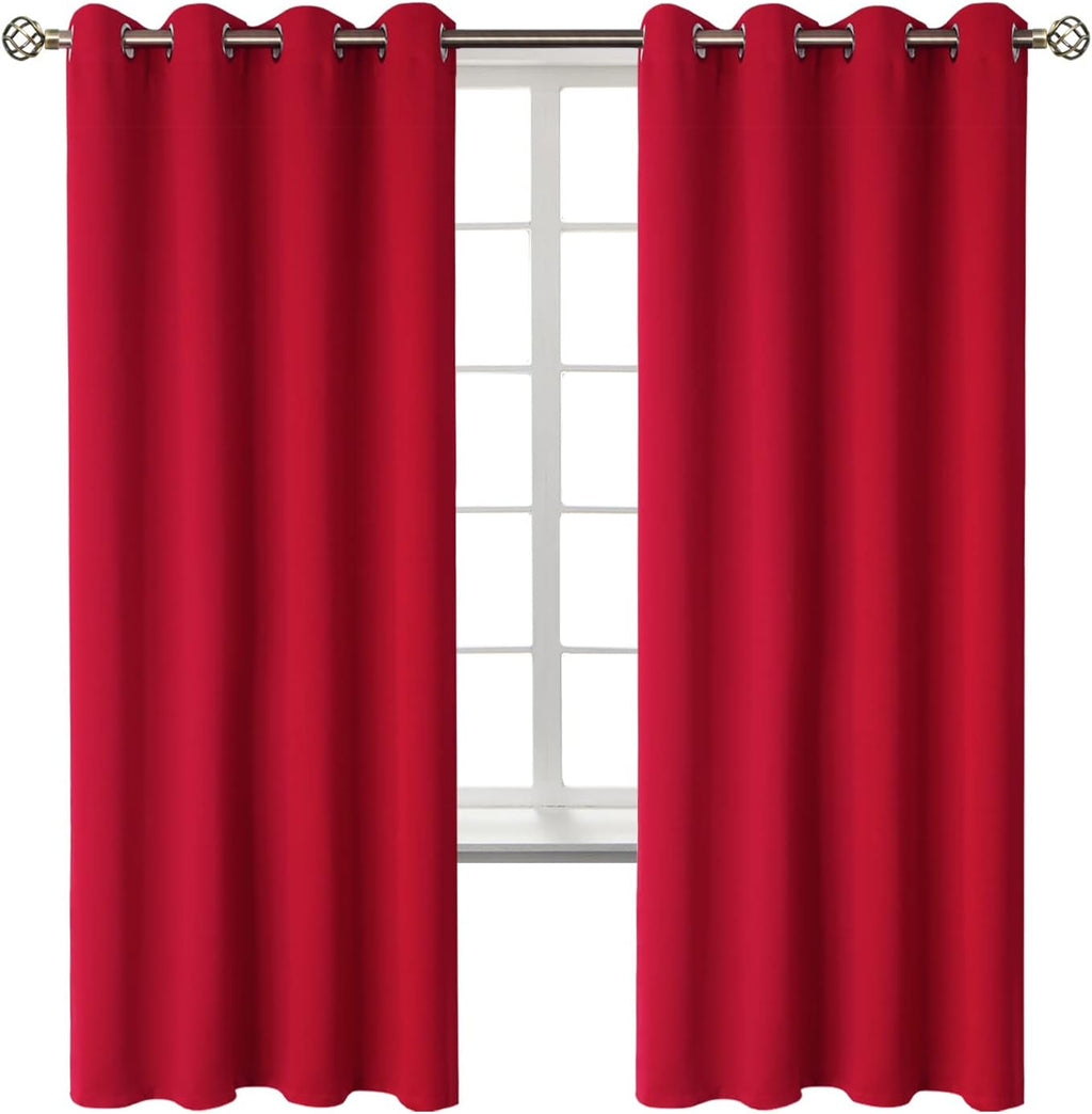 BGment Room Darkening Curtains 72 Inches Long - Grommet Thermal Insulated Drapes Window Treatment Curtains for Bedroom, 2 Panels, 52 x 72 I…