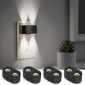 4-Pack LED Night Lights Plug into Wall, 5000K Daylight 100LM, Auto On/Off Light Sensor, Rotating Ambient Lighting for Bedroom, Hallway…