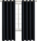 BGment Blackout Curtains for Living Room - Grommet Thermal Insulated Room Darkening Curtains for Bedroom, Set of 2 Panels (52 x 72 Inch, Bl…