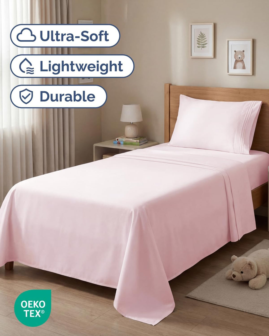 Twin Size 3 Piece Sheet Set - Comfy Breathable & Cooling Sheets - Hotel Luxury Bed Sheets for Women & Men - Deep Pockets, Easy-Fit, Soft…