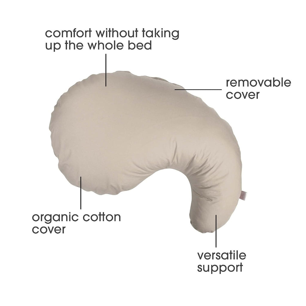TheBoppyCompany Boppy Cuddle Pregnancy Pillow with Removable Organic Cotton Cover - Compact Ergonomic Maternity Pillow, Versatile Support,…