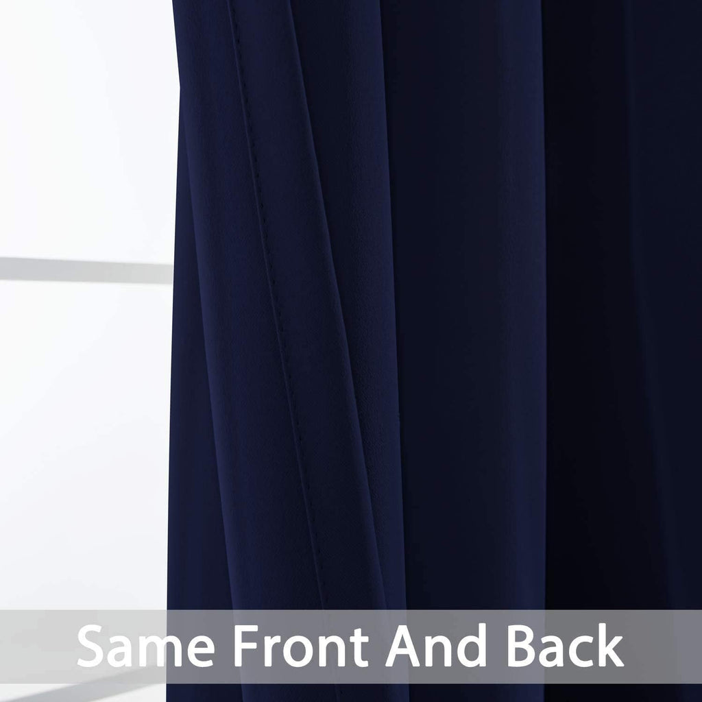 Yakamok Blackout Curtains 96 Inches Long Set of 2 Panels with Grommet Thermal Insulated Light Blocking Window Drapes for Bedroom/Living…