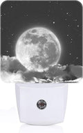 Moon in Cloud Night Light, Plug-in Nightlights Auto Sensor Night Lamp Dusk to Dawn Lamp Home Decor for Nursery Children Girls Boys