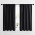 NICETOWN Black Out Curtain Panels for Kitchen - Energy Smart Decoration Thermal Insulating Blackout Drapes/Draperies for Small Window (2…