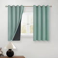 BGment Short 100% Blackout Curtains for Bedroom, Thermal Insulated Lined Energy Efficiency Noise Reducing Grommet Curtains 54 Inch Length f…
