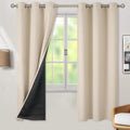 BGment Thermal Insulated 100% Blackout Curtains 72 Inch Length 2 Panels, Total Light Blocking Curtains for Bedroom, Grommet Window Drapes w…