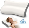 Polovo Cervical Neck Pillow - Ergonomic Side Sleeper Pillow for Neck, Contour Memory Foam Pillows for Deep Sleep, Orthopedic Cooling Pillo…