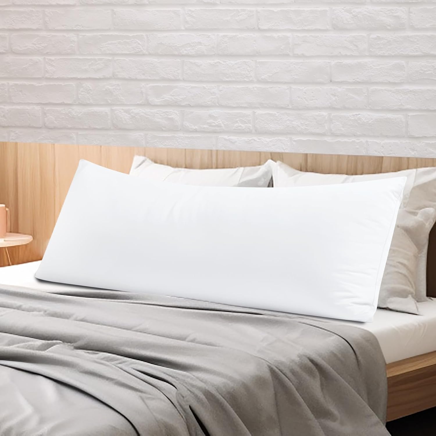 ShunjieHome 100% Egyptian Cotton Body Pillow Cover Long Pillow Case, 600 Thread Count Bed Pillow Protector with Zipper, Sateen Weave Coolin…