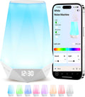 TfruKiet Sleep Sound Machines, White Noise Machine for Baby Sleeping with Night Light, Portable Sound Machine with 32 Soothing Sounds, 8 Nig…