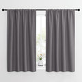 NICETOWN Grey Window Curtains for Bedroom - Home Decoration Thermal Insulated Rod Pocket Blackout Blinds & Drapes for Small Windows…