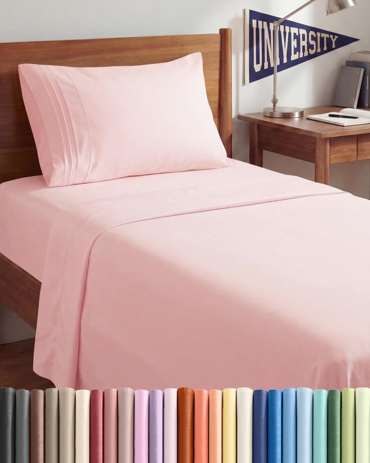 Twin XL Size 3 Piece Sheet Set - Comfy Breathable & Cooling Sheets - Hotel Luxury Bed Sheets for Women & Men - Deep Pockets, Easy-Fit…