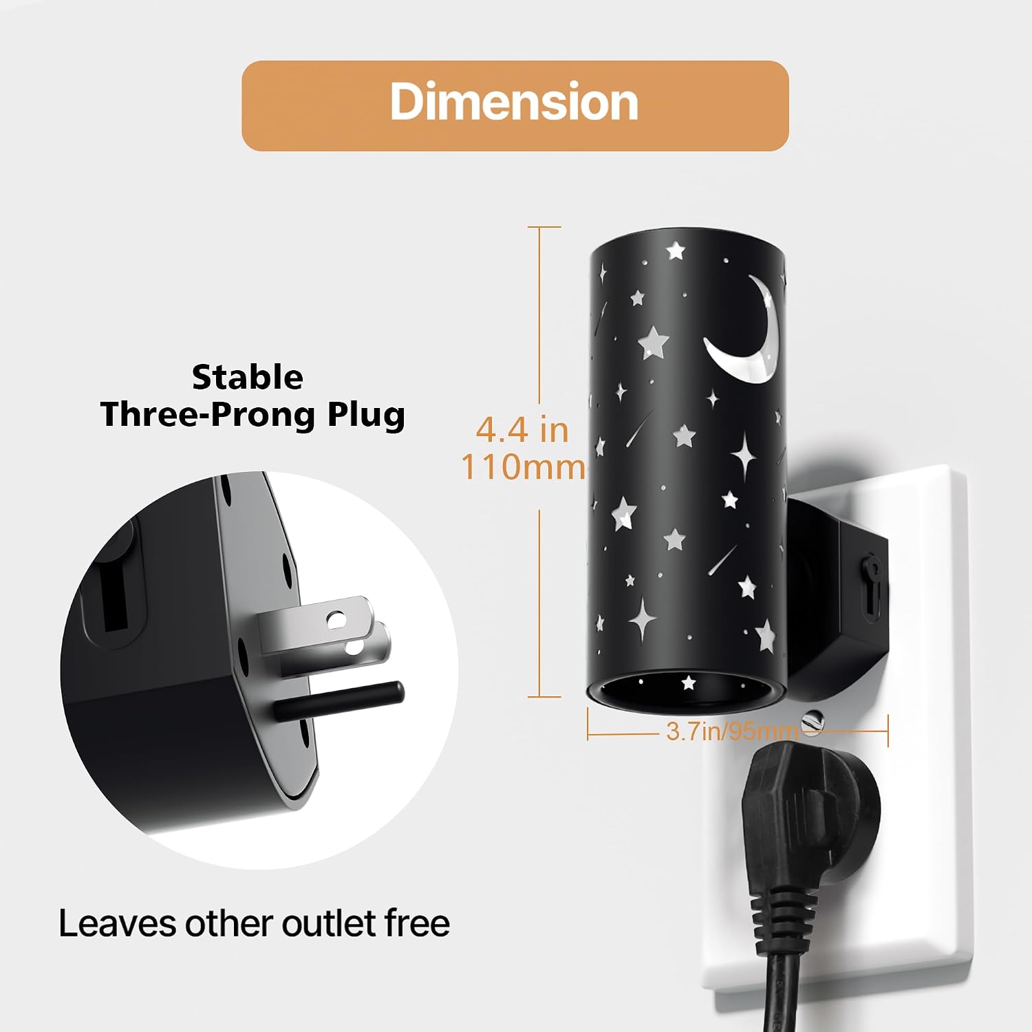 LED Night Lights Plug into Wall, 2-Pack 3000K Bright Plug in Nightlight, Dusk-to-Dawn Sensor, Dimmable 0-100LM, Auto-On/Off, Home Decor…