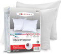 Guardmax Jersey Knitted Throw Pillow Protector with Zipper - 4 Pack -100% Waterproof, Bed Bug Proof, Dust Mite Proof, & Hypoallergenic Pill…