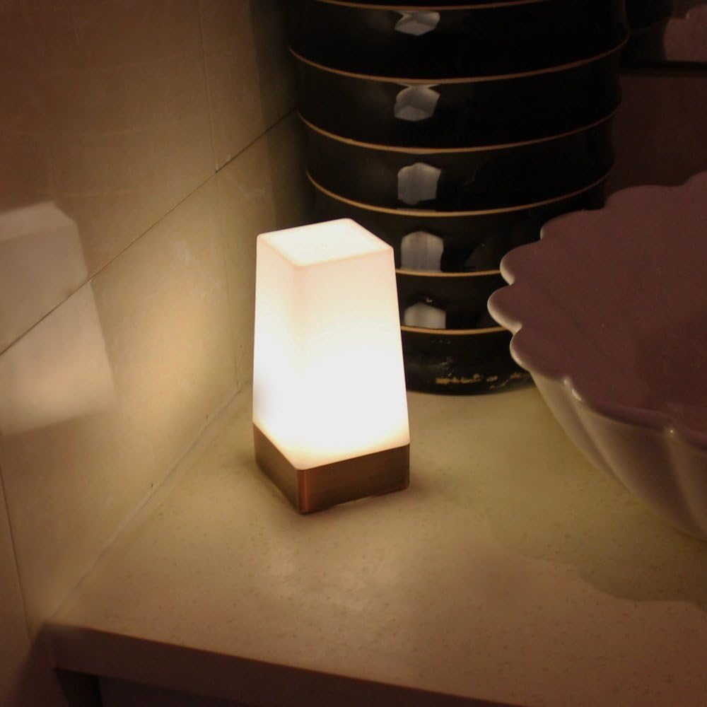 ZEEFO Motion Sensor LED Night Light 3 Modes Battery Powered LED Table Lamp, Sensitive Lights Stairway Bedroom/Bathroom Hallway Emergency…