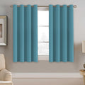 H.VERSAILTEX Blackout Curtain for Living Room Small Window Kitchen Blackout Curtains 45 inch Length Energy Saving Solid Grommet…