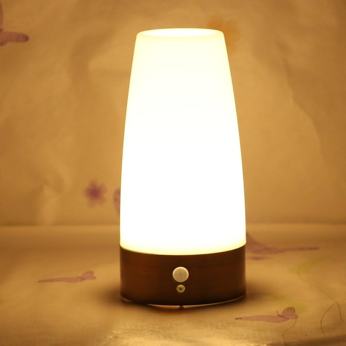 ZEEFO Retro LED Night Light PIR Motion Sensor Light, Activated Step Lighting Lamps, Indoor/Outdoor Battery Operated Lamp Sensitive Portable…