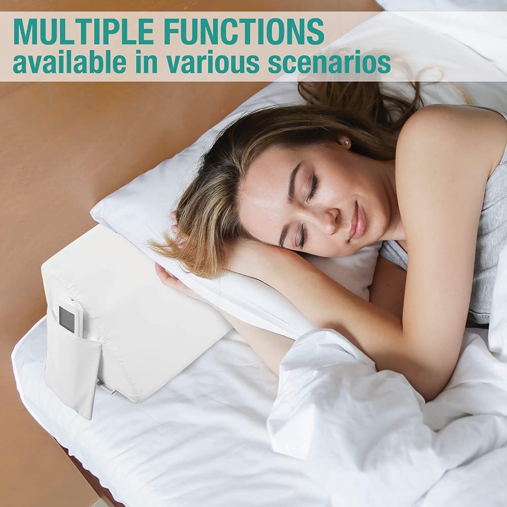 Vekkia Twin Bed Wedge Pillow for Headboard – High-Density Foam Fills Gaps (0-5.5") Between Mattress and Headboard, Wedge Pillow with…