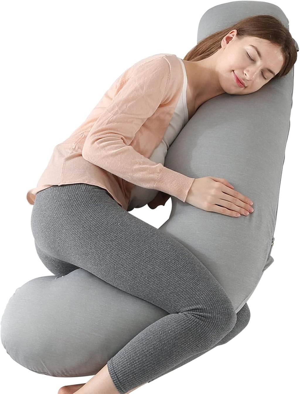 BATTOP Pregnancy Pillows for Sleeping, Maternity Pillow with Cooling Cover, Support for Belly, HIPS, Legs, Pregnancy Must Haves, Side Sleeper…