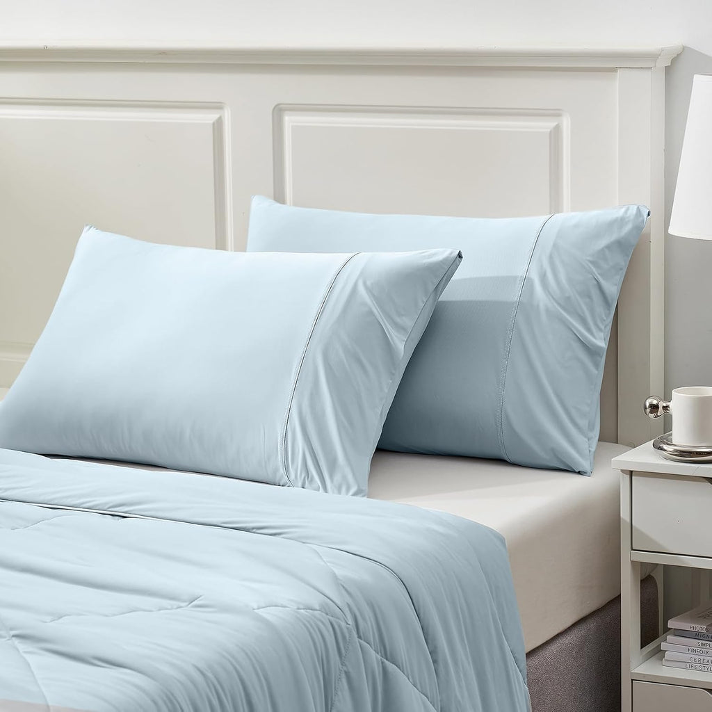 CozyBliss Cozy Bliss 2pcs Cooling Pillow Cases Set for Hot Sleepers & Night Sweats, Q-Max 0.5 Silky Wrinkle-Free Pillow Covers with Envelop…
