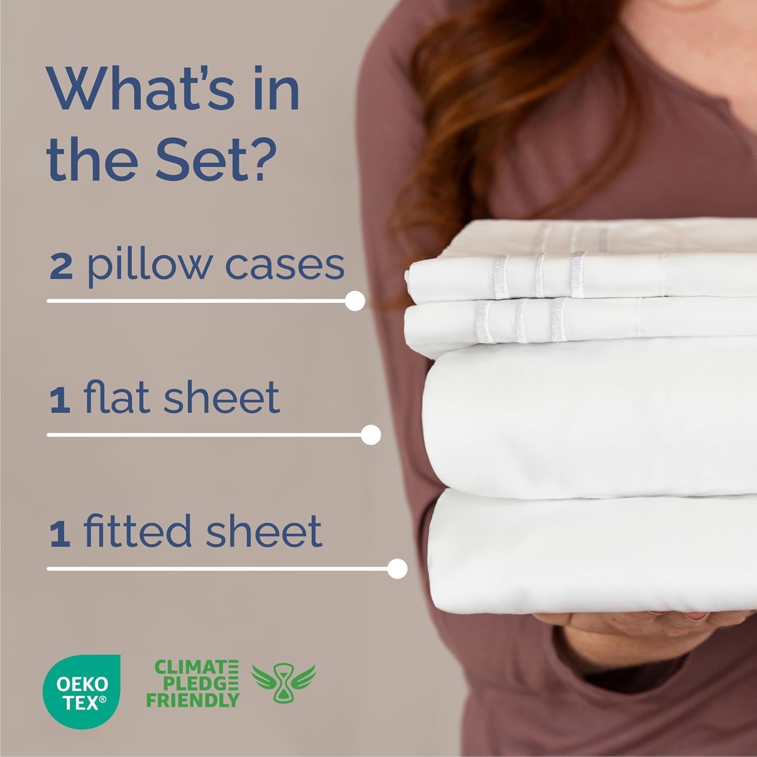 Cal King Size 4 Piece Sheet Set - Comfy Breathable & Cooling Sheets - Hotel Luxury Bed Sheets for Women & Men - Deep Pockets, Easy-Fit…