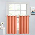 Yakamok 36 Inch Short Blackout Curtains Panels with Grommets, Room Darkening Light Blocking Window Drapes for Kitchen Bathroom,52W x 36L…