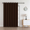 CUCRAF Custom Chocolate Blackout Curtains 1 Panel Set, Thermal Insulated Grommet Room Darkening Curtain for Living Room Bedroom, Light…