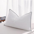 Mosluna Flat Feather Down Pillows for Sleeping Standard Size Set of 1, Thin Hotel Pillow 1 Pack with AiryfilTM Fillings, Soft Bed Pillow for…