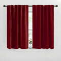 NICETOWN Blackout Window Curtains for Camper - (Burgundy Red Color) 42x40 Inch, 2 Panels Set, Thermal Insulated Room Darkening Blackout…
