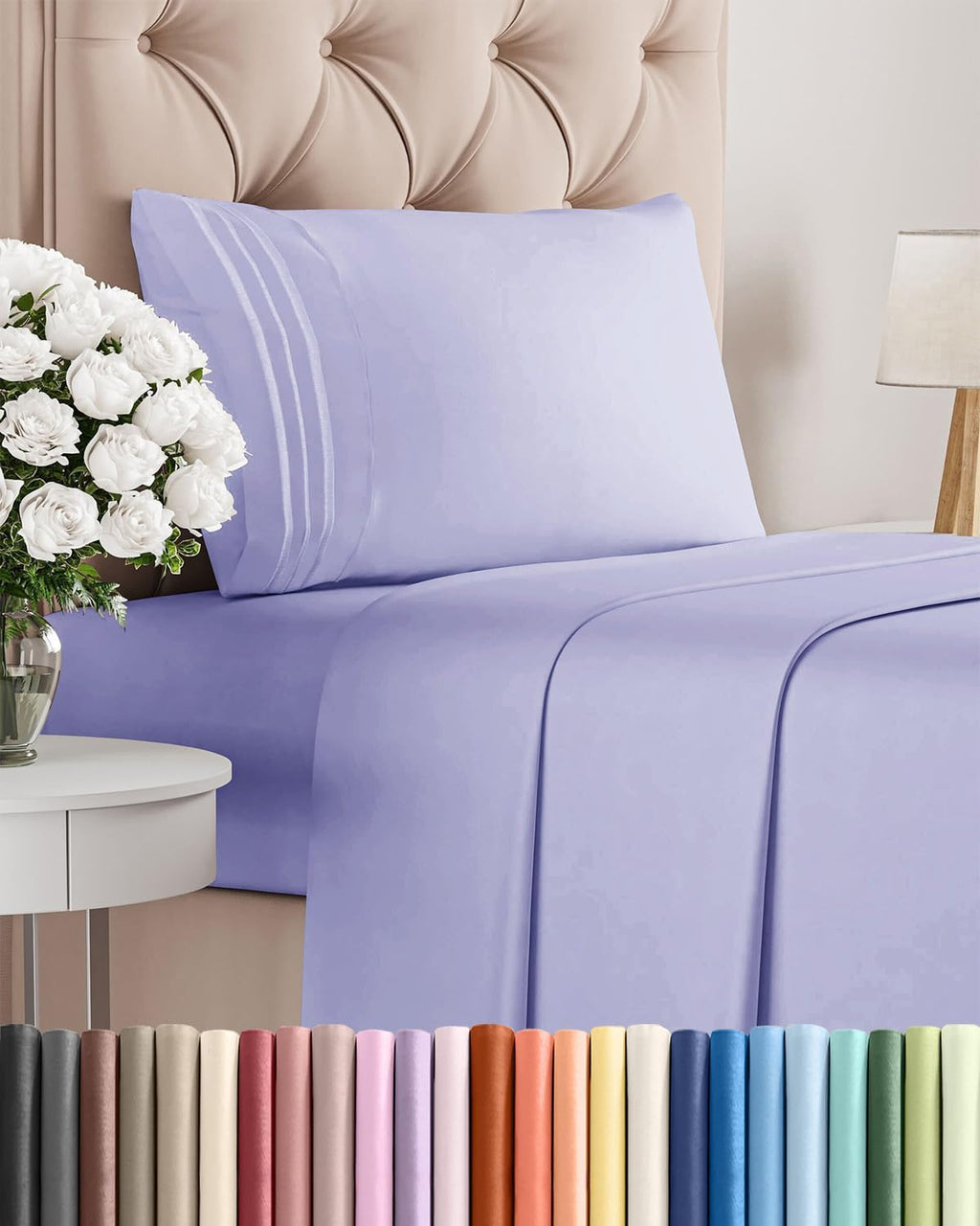 Twin Size 3 Piece Sheet Set - Comfy Breathable & Cooling Sheets - Hotel Luxury Bed Sheets for Women & Men - Deep Pockets, Easy-Fit, Extra…