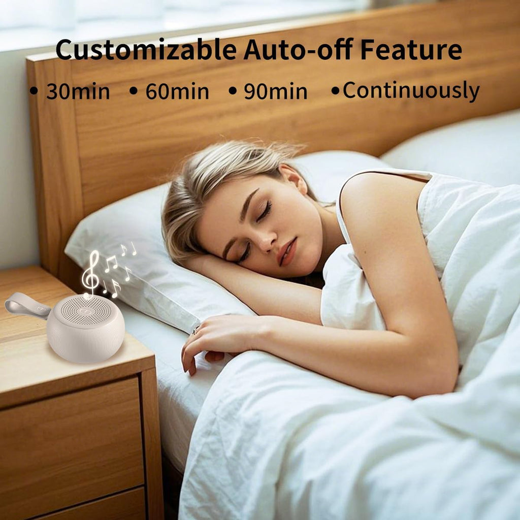 Easysleep White Noise Sound Machine Portable Sleep Machine for Baby Adult with 30 Soothing Sounds 12 Night Light Colors 4 Timer Memory…