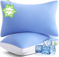 Meelus Silky Soft Pillows Queen Size Set of 2, Luxury Hotel Down Alternative Bed Pillows 2 Pack for Side Back Stomach Sleepers, Gusseted Su…