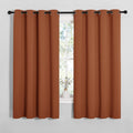 NICETOWN Blackout Curtain Panels for Girls Room, Nursery Essential Thermal Insulated Solid Grommet Top Blackout Drapes (Burnt Orange, 1…